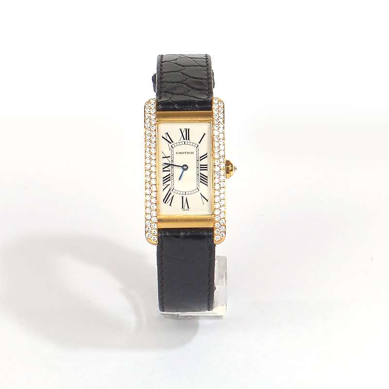 Pre-owned Cartier Tank 18ct yellow gold 